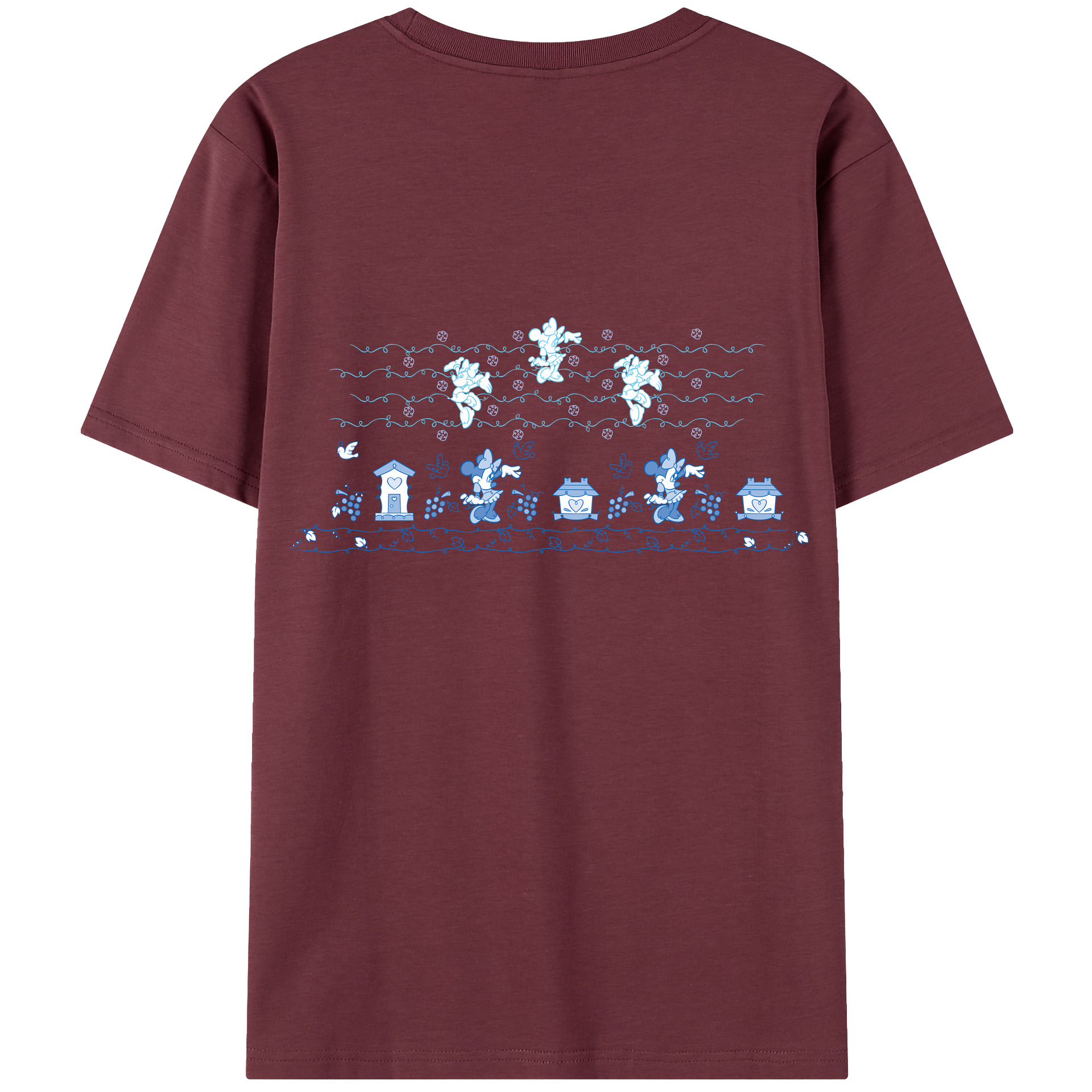 （画像用） ミッキーマウス Mickey Mouse 綿100％半袖Tシャツ（背面プリント）